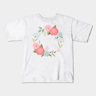 Floral wreath Kids T-Shirt